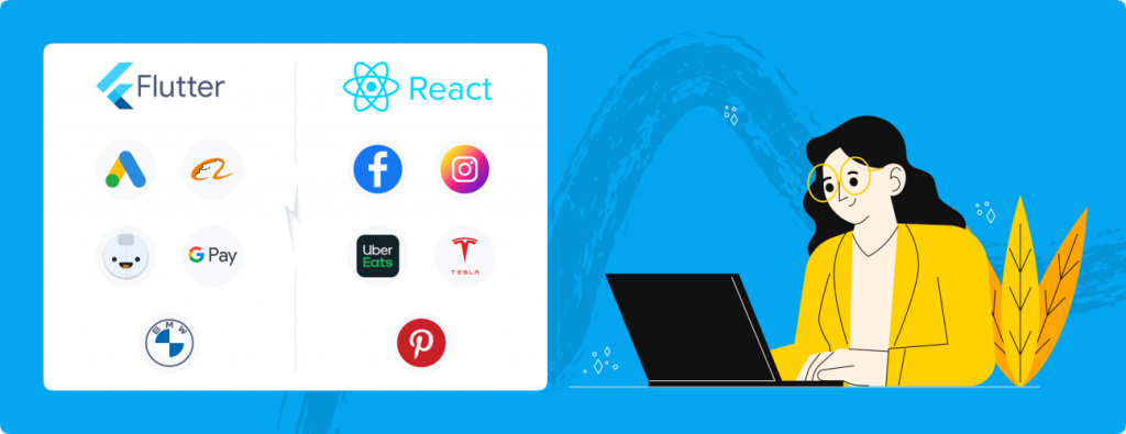 Popular Applications Built with Flutter and React Native