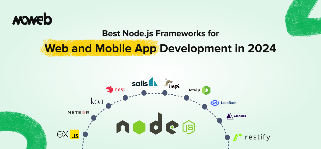 Best Node.js Frameworks for Web and Mobile App Development in 2024